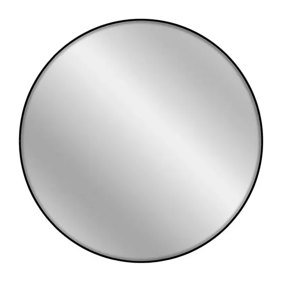 Round Wall Mirror - Black, Aluminium
