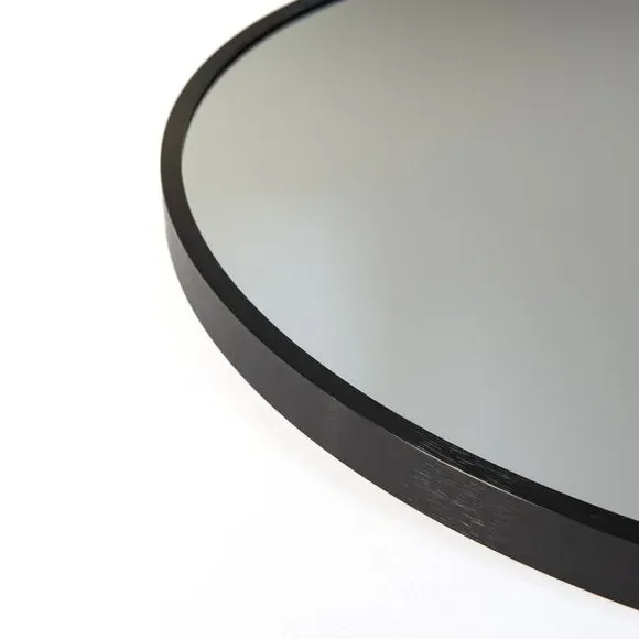 Round Wall Mirror - Black, Aluminium
