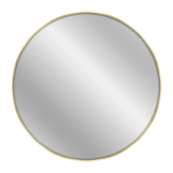 Round Wall Mirror - Gold, Aluminium