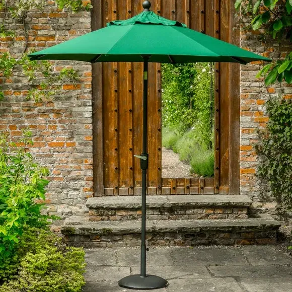 3m Parasol with Crank and Tilt - Green