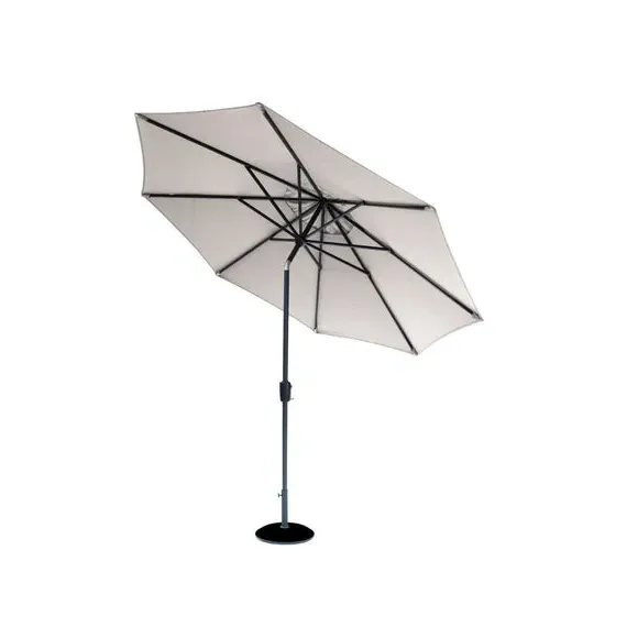 3m Parasol with Crank and Tilt - Grey