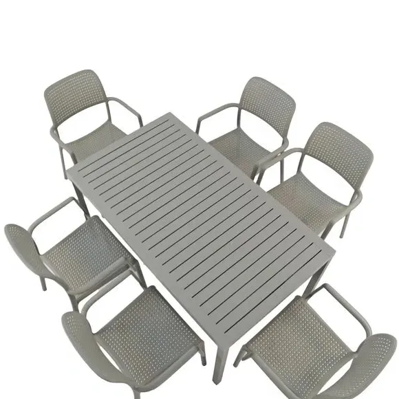 Cube Dining Table with 6 Chairs - Natural