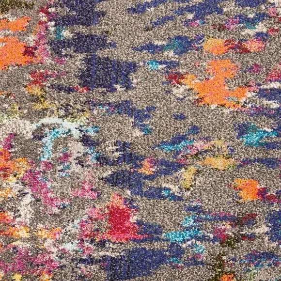 Area Rug Abstract Pattern - Multicoloured
