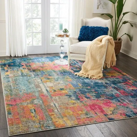 Area Rug - Multicoloured, Polypropylene