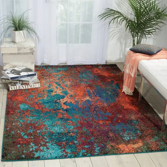 Area Rug with Jute Backing - Multi, Polypropylene