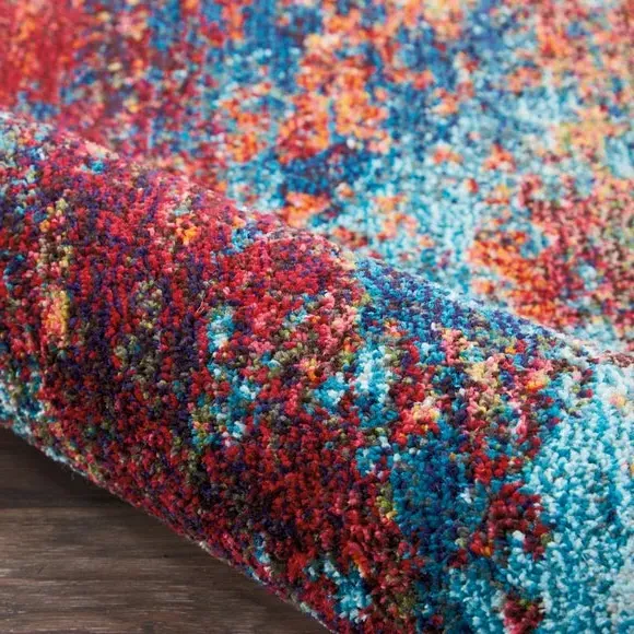 Area Rug with Jute Backing - Multi, Polypropylene