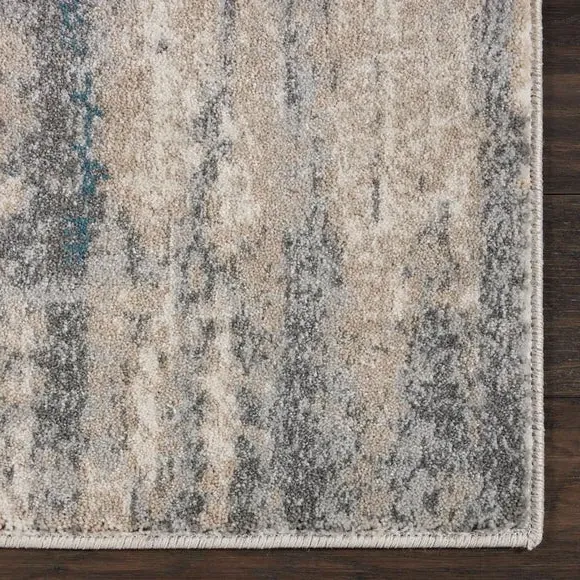 Area Rug with Ombre Effects - Blue