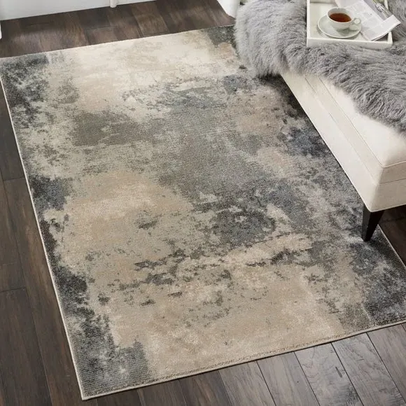 Area Rug with Ombre Effects - Grey image