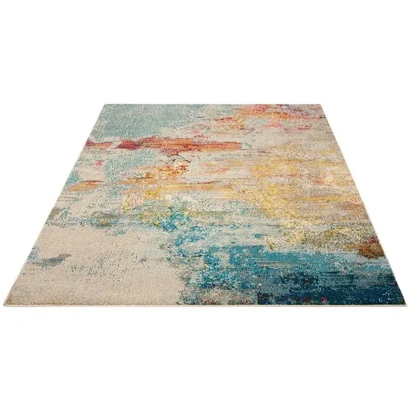 Area Rug with Sealife Design - Multi, Polypropylene