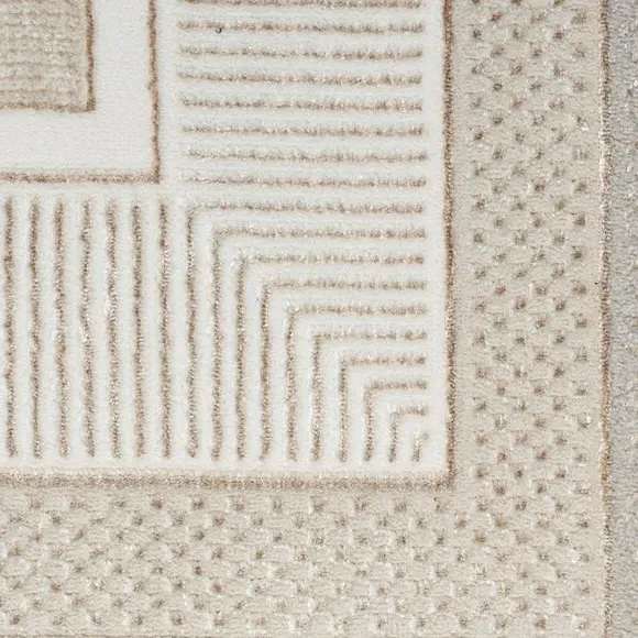 Border Velvet Runner - Beige, Velvet