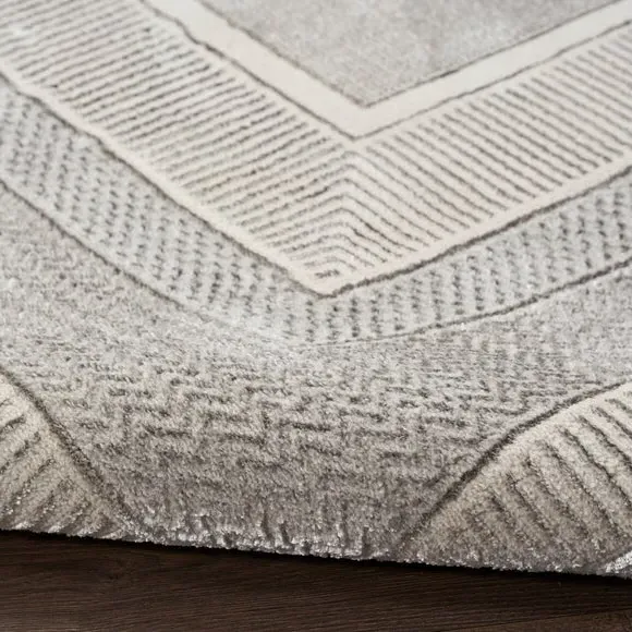 Border Velvet Runner - Silver, Velvet