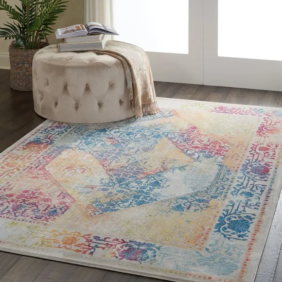 Corner Medallion Rug - Multi-Coloured image