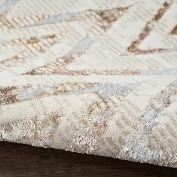 Herringbone Rug with Shimmer - Pink, Velvet