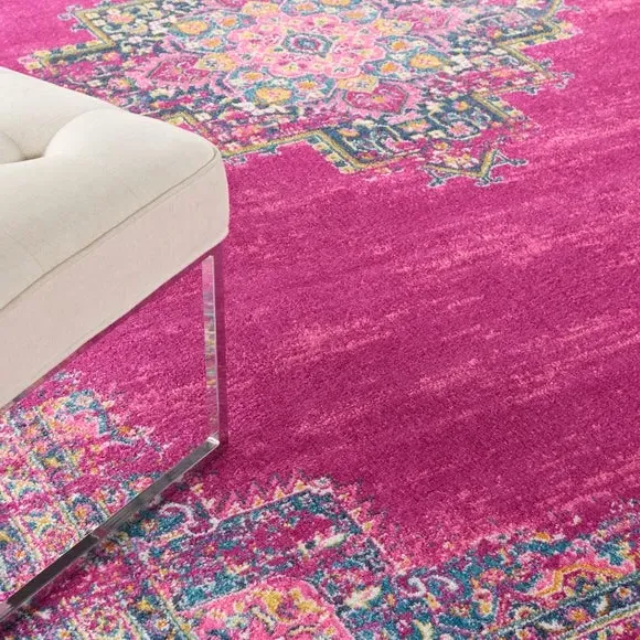 Low Pile Rug - Fuchsia