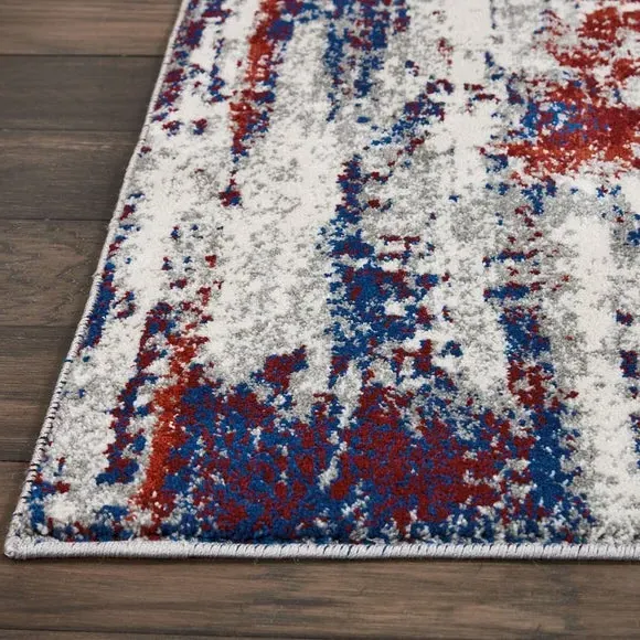Runner Rug Abstract Design - Multicolor