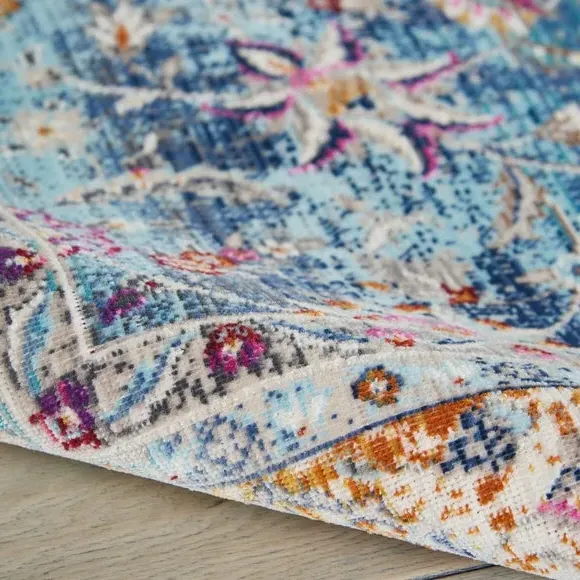 Runner Rug Distressed - Blue