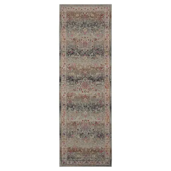 Runner Rug Distressed - Red