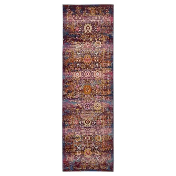 Runner Rug Persian Design - Red, Low Pile