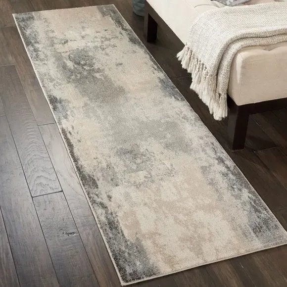 Runner Rug with Ombre Design - Grey image