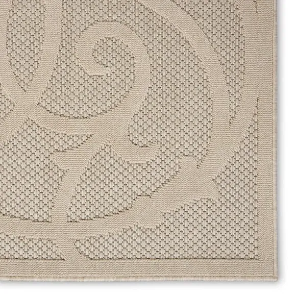 Scroll Rug Indoor Outdoor - Cream, Polypropylene