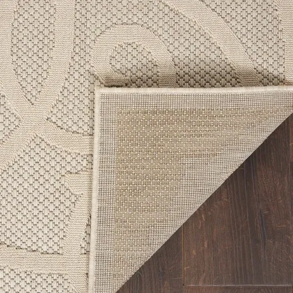 Scroll Rug Indoor Outdoor - Cream, Polypropylene