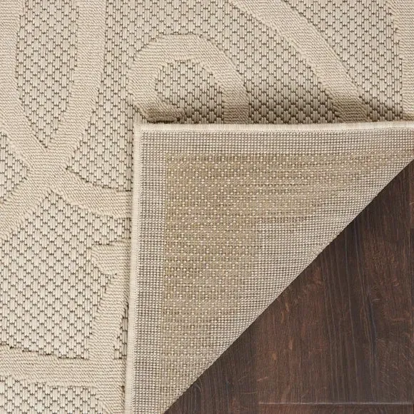 Scroll Rug Indoor Outdoor - Cream, Polypropylene