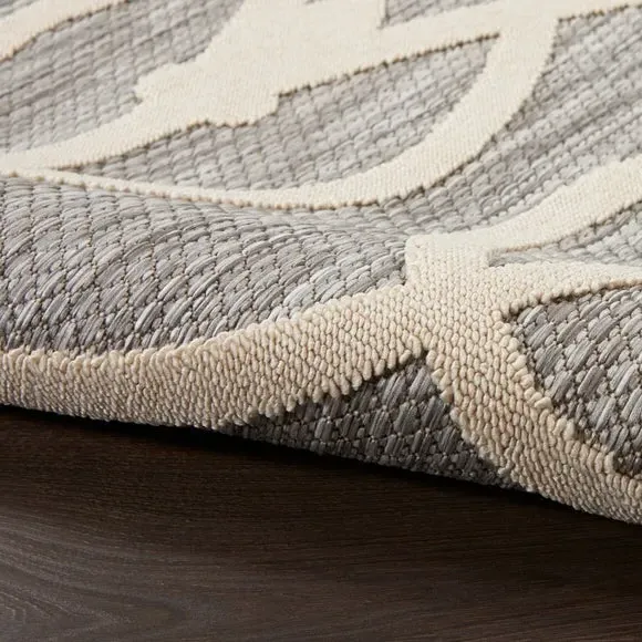 Scroll Rug Indoor Outdoor - Grey, Polypropylene