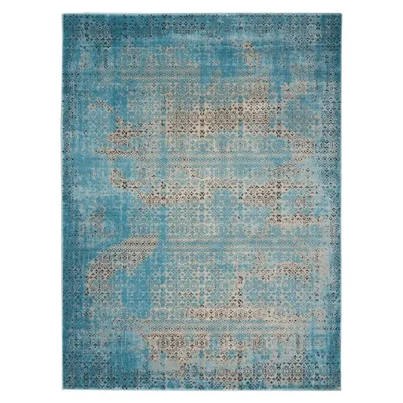 Tribal Pattern Rug - Latte, Polypropylene