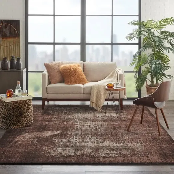 Tribal Pattern Rug - Latte, Polypropylene image