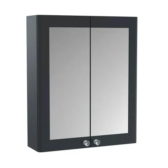 Mirror Cabinet with Soft Close - Black image