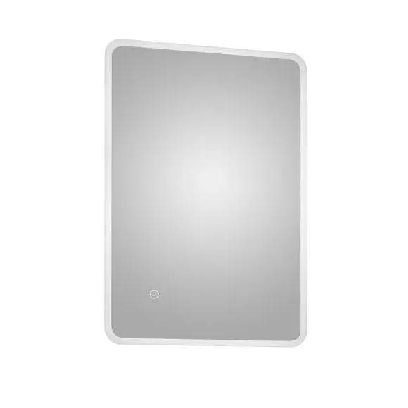 Rectangle LED Wall Mirror with Touch - Silver