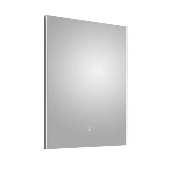 Rectangle LED Wall Mirror with Touch - Silver