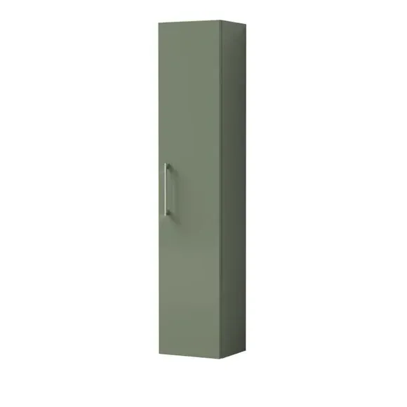 Tall Storage Unit Wall Mounted - Satin Green