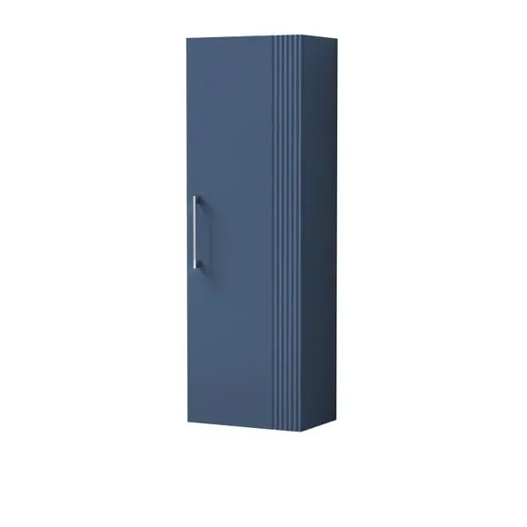 Tall Storage Unit with Shelves - Blue, Satin