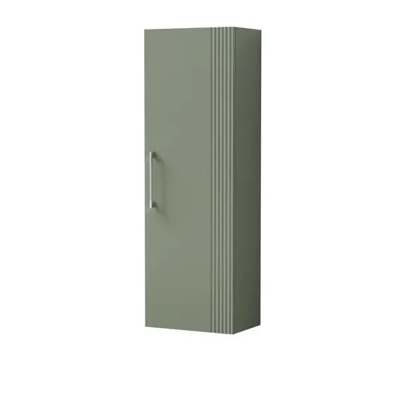 Tall Storage Unit with Shelves - Green, Satin