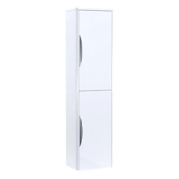 Tall Wall Storage Unit - Gloss White image