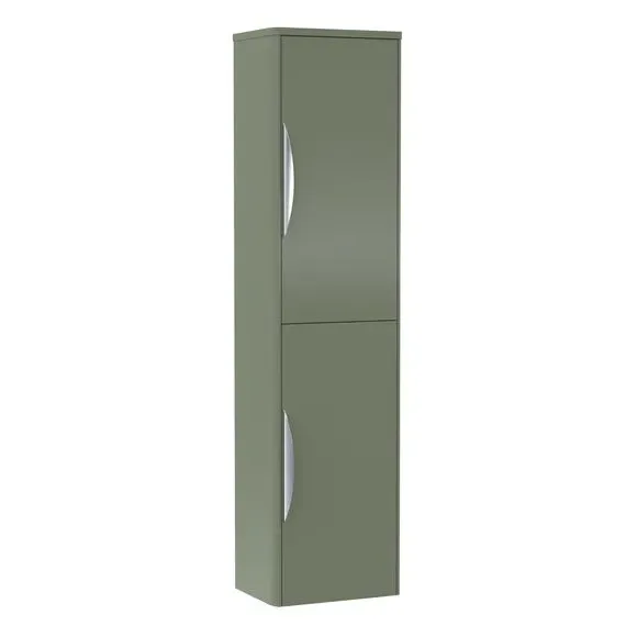 Tall Wall Storage Unit - Satin Green