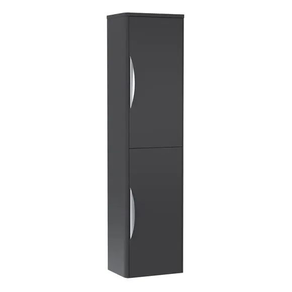 Tall Wall Storage Unit - Soft Black