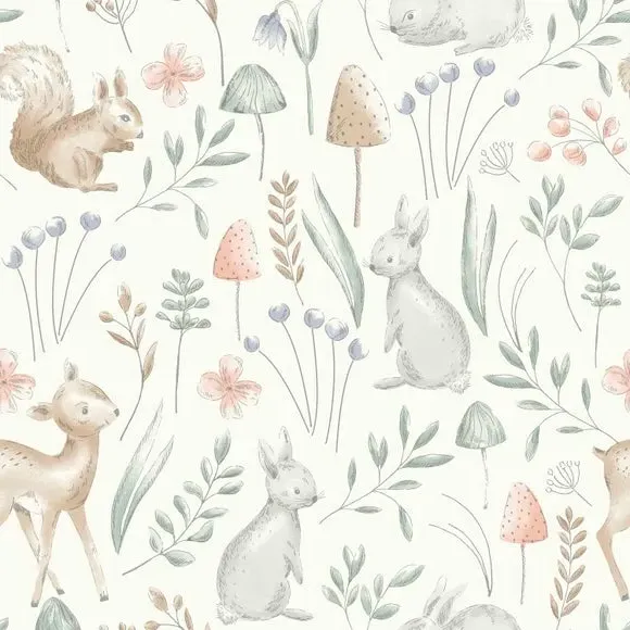 Self Adhesive Wallpaper Animals - Natural