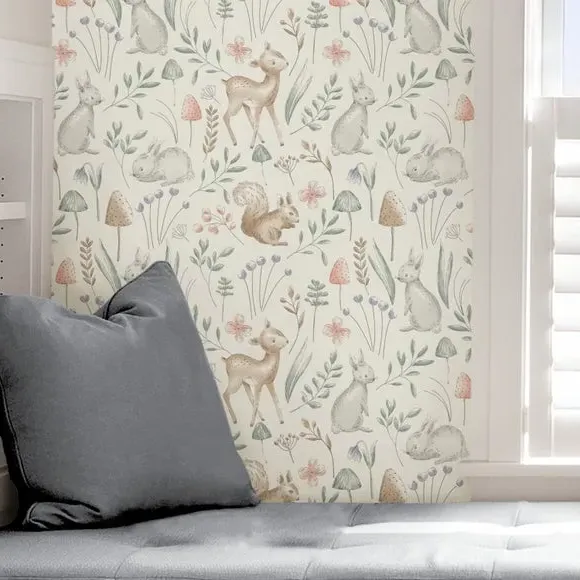 Self Adhesive Wallpaper Animals - Natural
