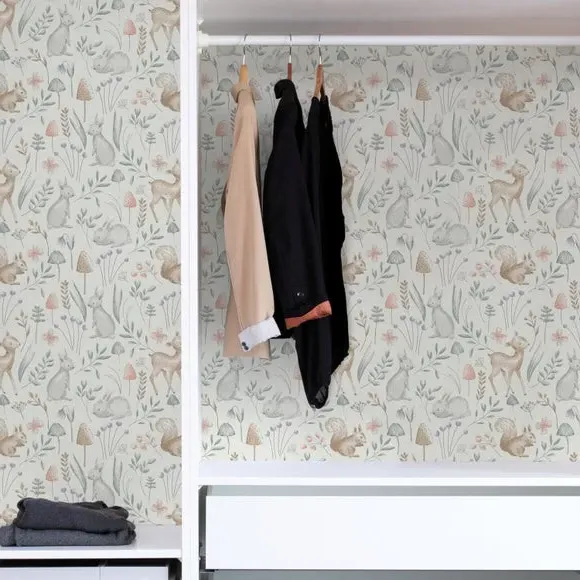 Self Adhesive Wallpaper Animals - Natural