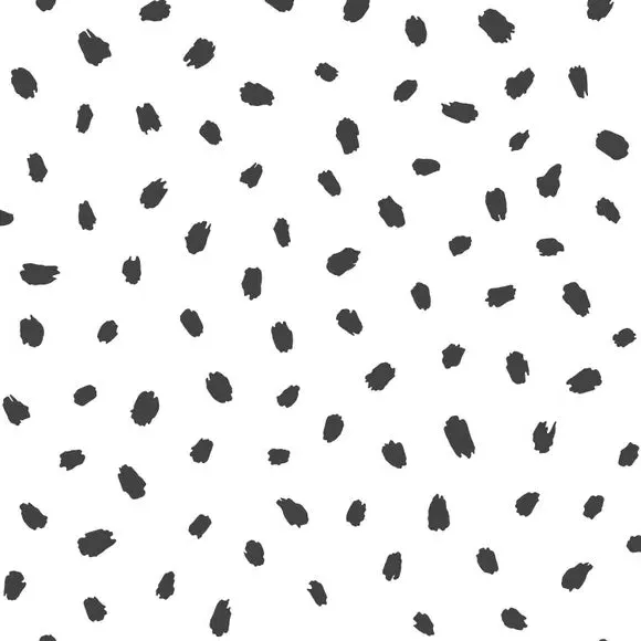 Self Adhesive Wallpaper Geometric Spots - White