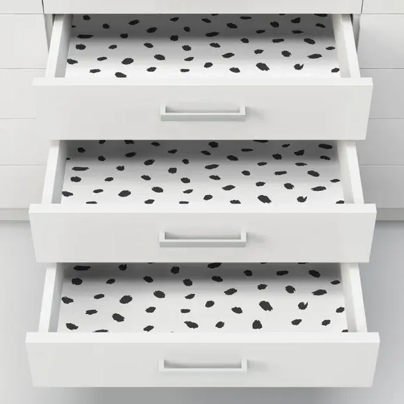 Self Adhesive Wallpaper Geometric Spots - White