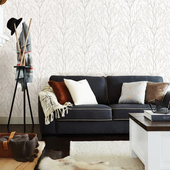 Self-Adhesive Wallpaper - Grey, Paper image