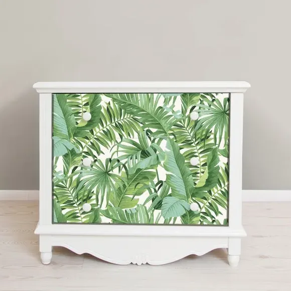 Self Adhesive Wallpaper Tropical Leaf - Green