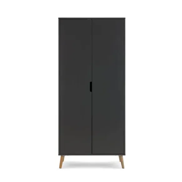 Double Wardrobe with Soft Close - Slate