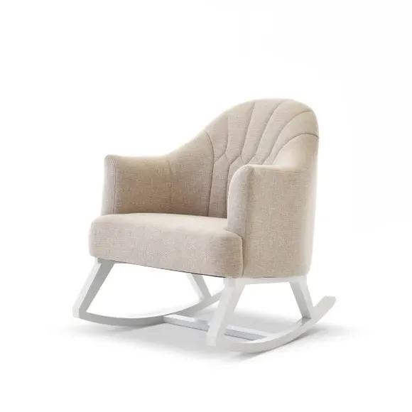 Round Back Rocking Chair - Oatmeal, Wood