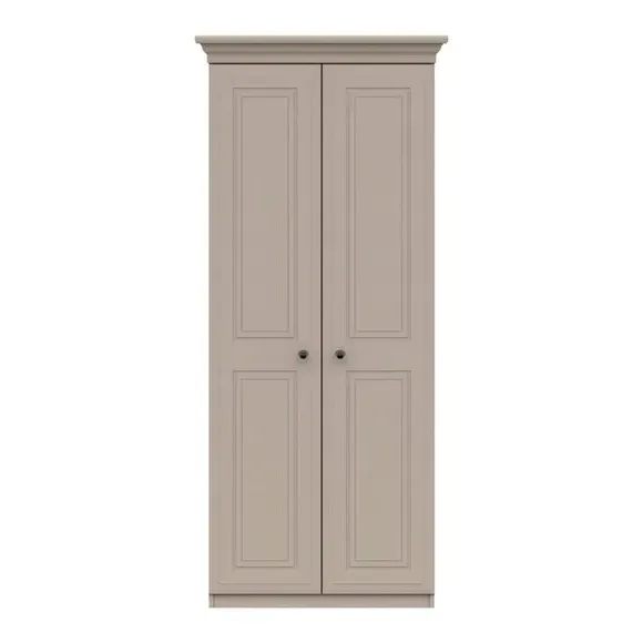 2-Door Wardrobe with Mirror - Earth, Melamine image
