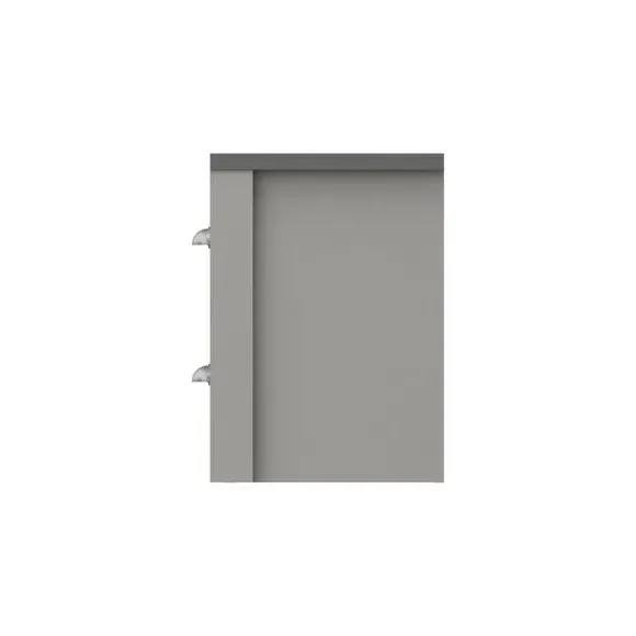 2 Drawer Bedside Table - Grey