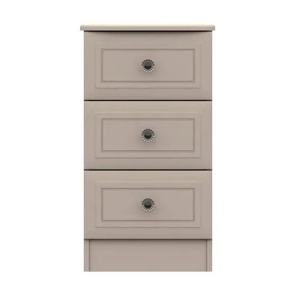 3-Drawer Bedside Table - Earth, Melamine image